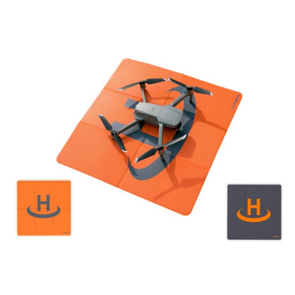 画像1: CYNOVA 50cmスクエア型 ランディングパッド　【オレンジ・ダークグレーリバーシブル)6971536489611【16774】