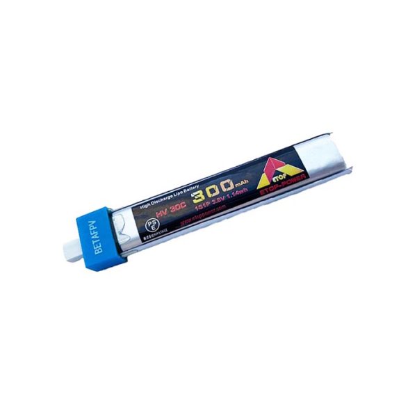 画像1: ETOP　3.8V　300mAh 1S 30C HV バッテリー【BETA　BT2.0互換品】【Meteor65 Meteor65 HD HX100SEに最適】【17412】