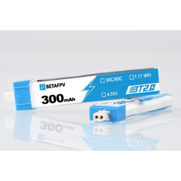 画像1: BETAFPV 65x HD バッテリー　BT2.0 300mAh 1S 30C HV Battery(2pcs)【16072】