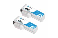 BETAFPV　HX115-HD　バッテリー 450mAh 4S 75C Lipo Battery(2PCS)【16038】