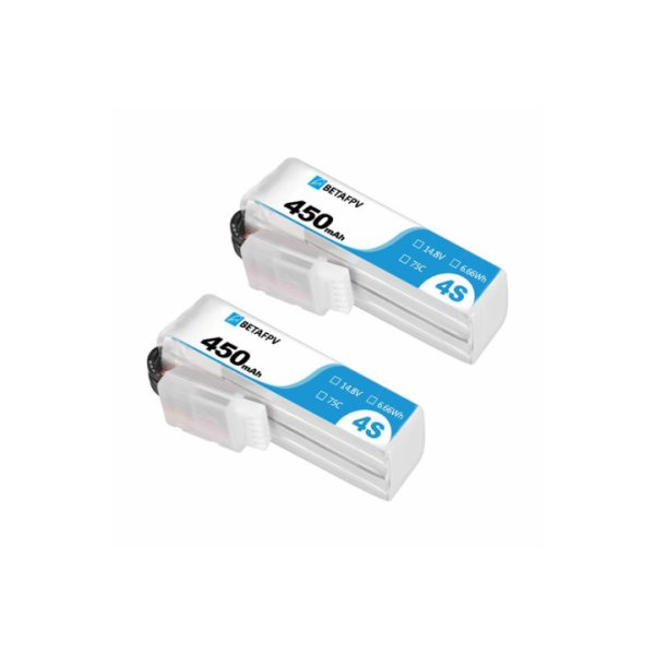 画像1: BETAFPV　HX115-HD　バッテリー 450mAh 4S 75C Lipo Battery(2PCS)【16038】