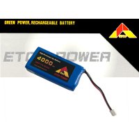 ETOP　7.4V4000mAh HXコネクタ 2S バッテリー【18417】