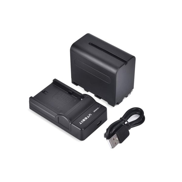 画像1: UTEBIT NP-F970/NP-F960 バッテリー・充電器セット【18430】
