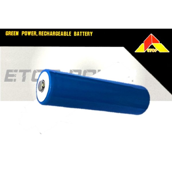 画像1: ETOP　18650-02　【ボタントップ】リチウムイオンバッテリー（3.7V2600mAh）FRSKY　X9Lite【S】やFRSKY　X9Lite　などに【18823】