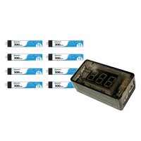 BETAFPV 65S テスター+バッテリーセット PH2.0 300mAh 1S 30C Battery(8PCS)【19925】