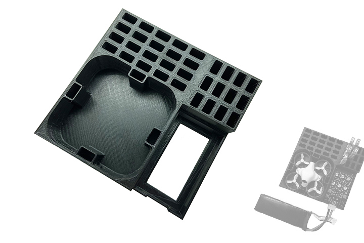 画像1: AIRSTAGE BETAFPV 65シリーズ用 ボックス【ブラック】【バッテリー32本収納可能】【17455】 (1)