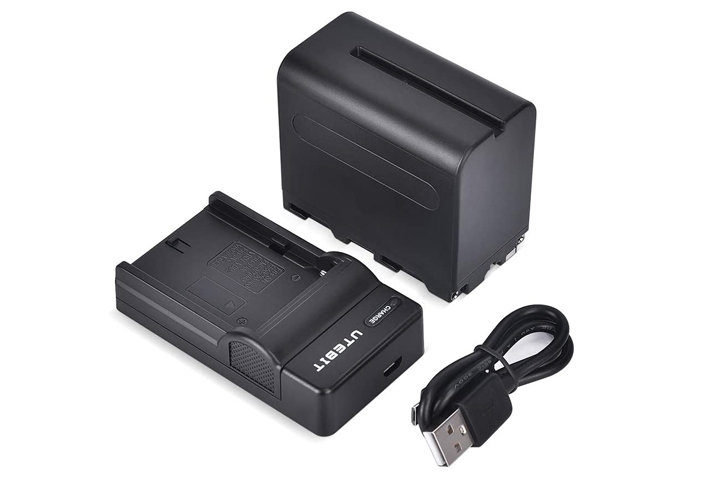 画像1: UTEBIT NP-F970/NP-F960 バッテリー・充電器セット【18430】 (1)